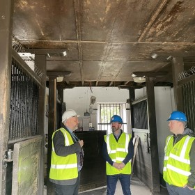 Glasgow South MP and local councillor visit Pollok Stables and Sawmill refurbishment